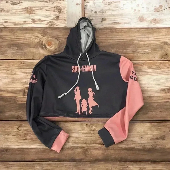 Spy X Family Crop Hoodie Size L - Picture 1 of 4